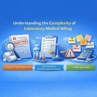 Laboratory billing services managing high-volume diagnostic insurance claims