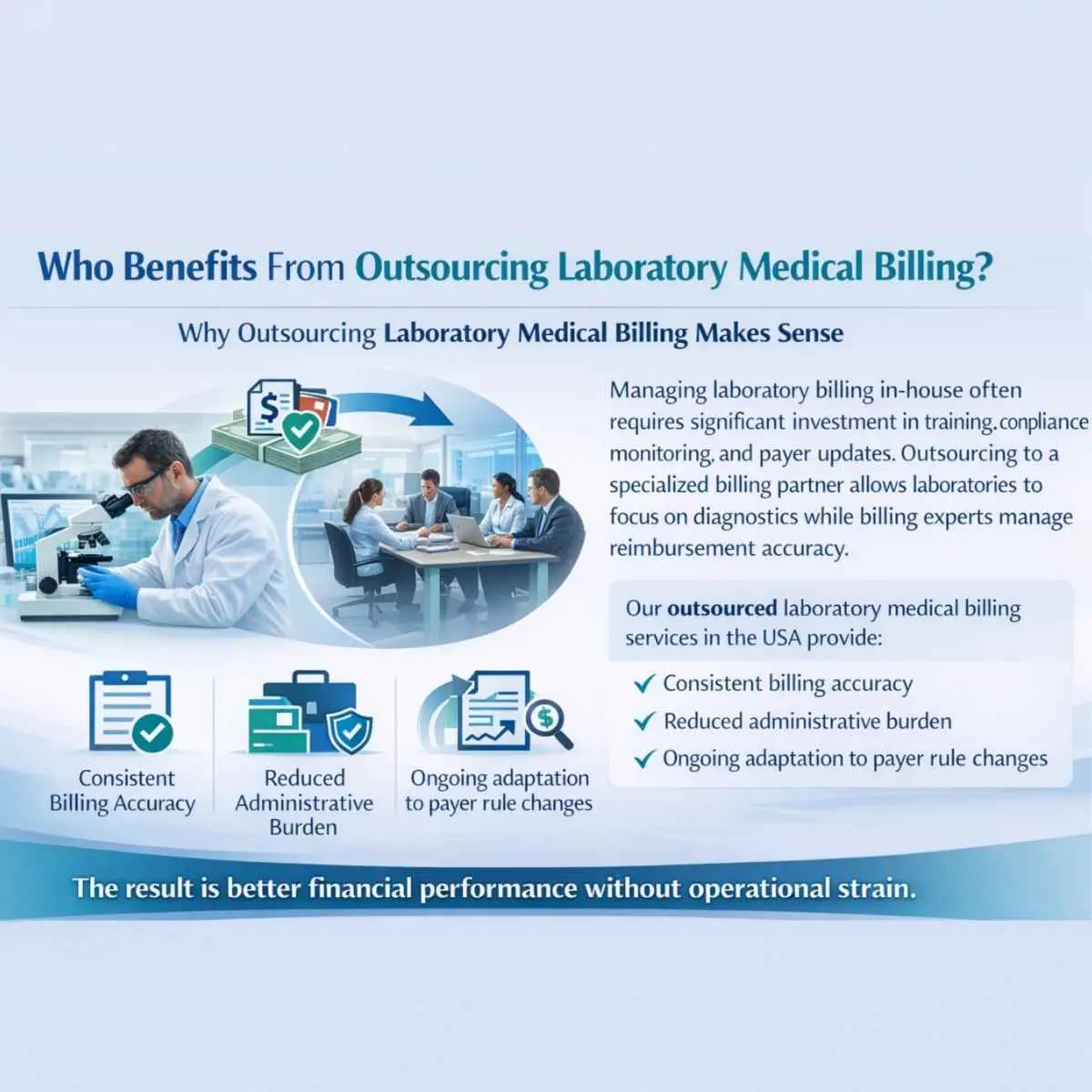 Outsourcing laboratory medical billing services to experienced revenue cycle specialists