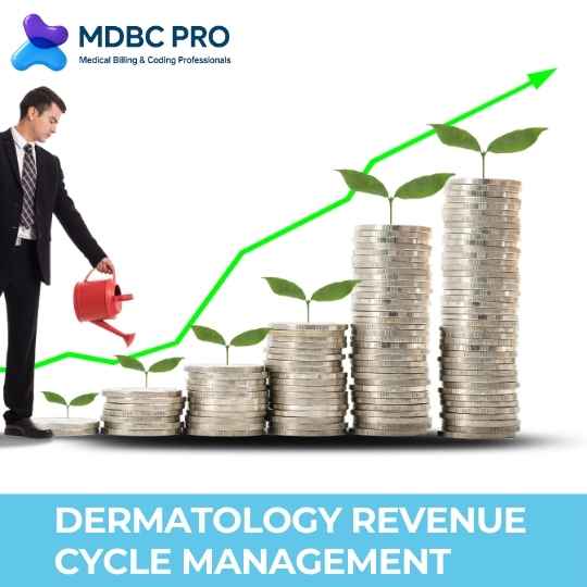 Dermatology revenue cycle management team analyzing AR aging, denial trends, and payment performance
