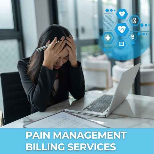 Pain management billing services for pain clinics including procedure coding, claim submission, and revenue cycle management.