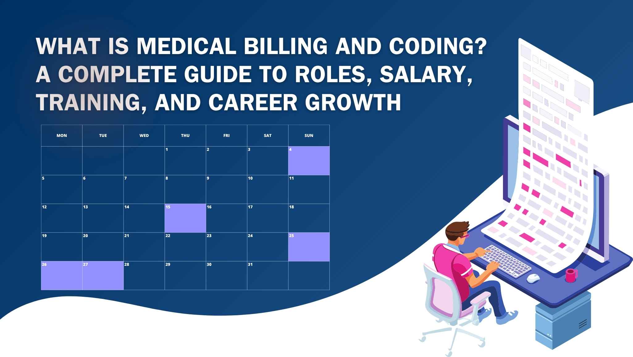 blog post name is What Is Medical Billing and Coding? A Complete Guide to Roles, Salary, Training, and Career Growth.